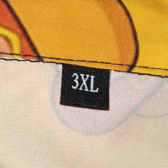 NEW Men 3D Print Funny Food Hot Dog Button Up Shirt 3X - Picture 5 of 5